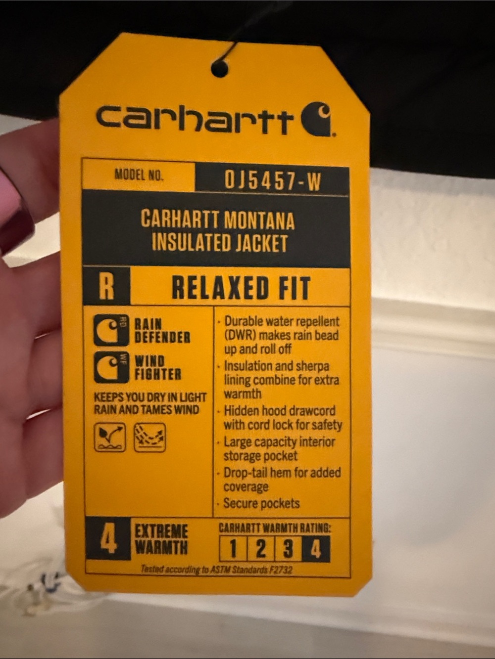 Carhartt Montana insulted jacket XL NWT